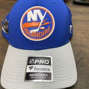 Fanatics Blue and Black Authentic Pro Cap N Y ISLANDERS